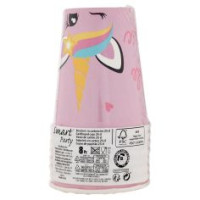 Smart Party Bicchieri Rosa In Cartoncino 25 Cl 8 Pz