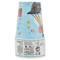 Smart Party Bicchieri Azzurri In Cartoncino 25 Cl 8 Pz