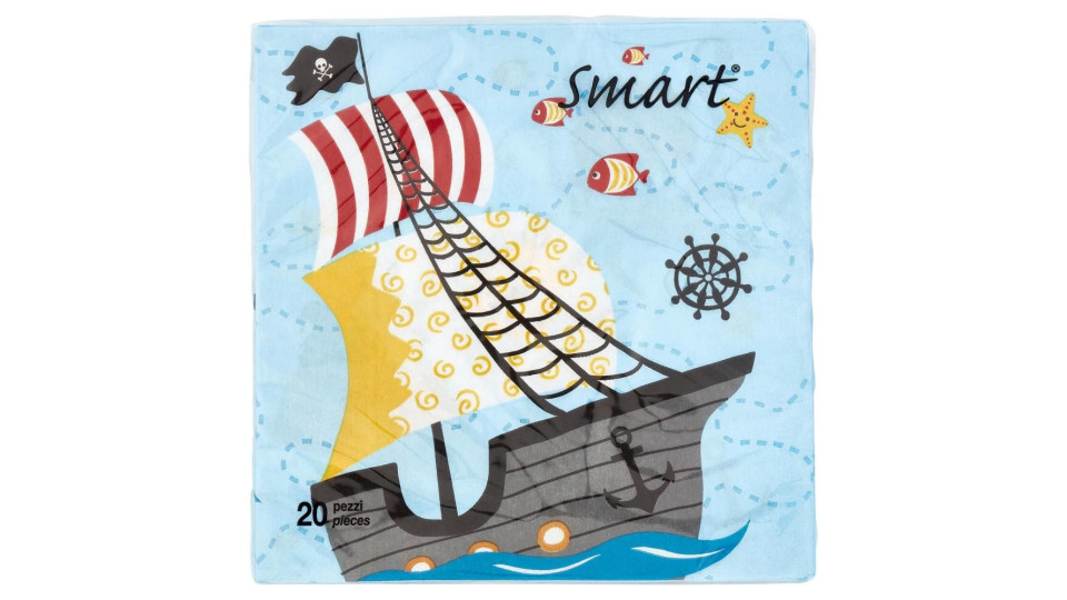 Smart Tovaglioli Mare 33x33 Cm 20 Pz