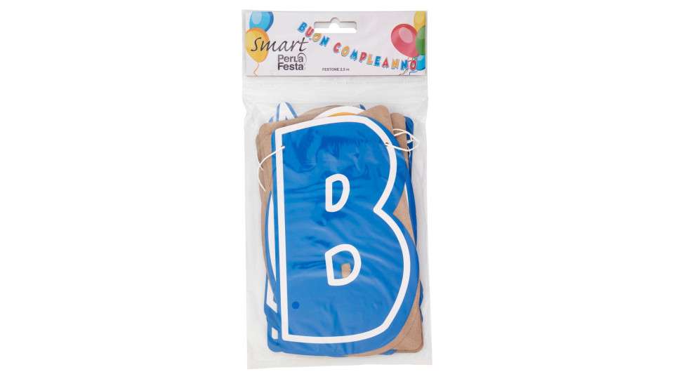 Smart Perla Festa Festone Buon Compleanno 2,5 M 1 Pz