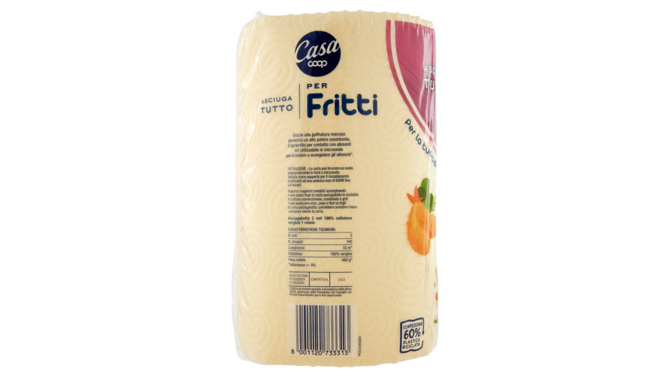 Asciugatutto Per Fritti 140 Strappi 1 Pz