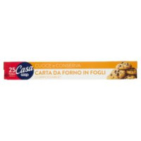 Carta Da Forno In Fogli 33x38 Cm Compostabile* 25 Pz