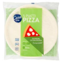 Piatti Pizza In Polpa Di Cellulosa Compostabili* 5 Pz