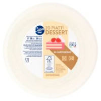 Piatti Dessert In Cartoncino Ø 18 Cm 20 Pz