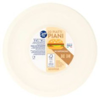 Piatti Piani In Cartoncino Ø 21 Cm 20 Pz