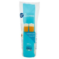Bicchieri In Bioplastica Compostabili* 400 Cc 25 Pz