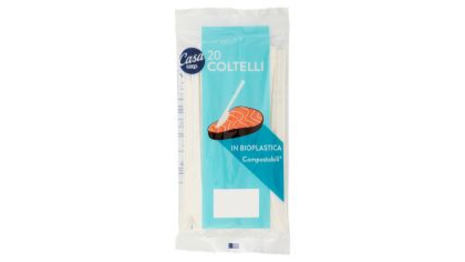 Coltelli In Bioplastica Compostabili* 16 Cm 20 Pz
