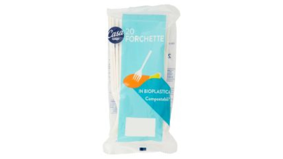 Forchette In Bioplastica Compostabili* 16 Cm 20 Pz