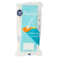 Forchette In Bioplastica Compostabili* 16 Cm 20 Pz