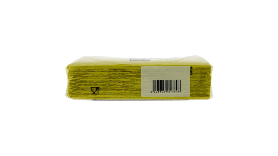 Tovaglioli Colorati 2 Veli 33x33 Cm Verdi Chiari 50 Pz