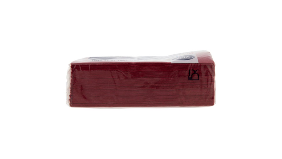 Tovagliolini Aperitivo 2 Veli 24x24 Cm Bordeaux 50 Pz