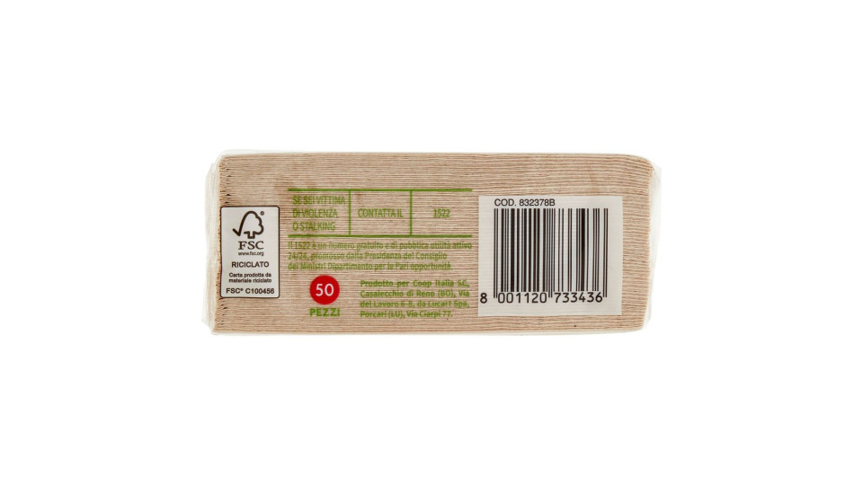 Tovagliolini Aperitivo 100% Carta Riciclata 2 Veli 24x24 Cm 50 Pz