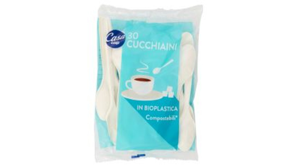 Cucchiaini In Bioplastica Compostabili* 12,5 Cm 30 Pz