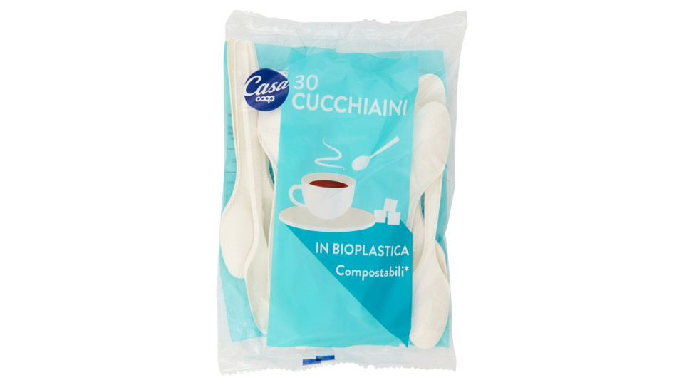 Cucchiaini In Bioplastica Compostabili* 12,5 Cm 30 Pz