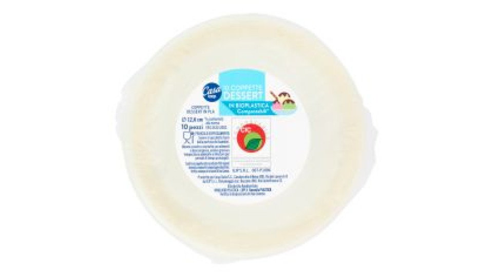 Coppette Dessert In Bioplastica Compostabili* 10 Pz