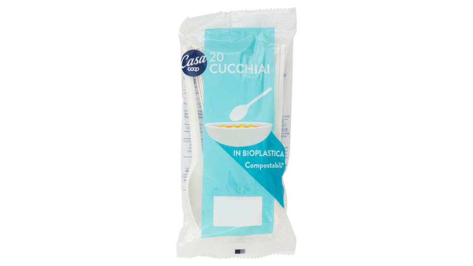 Cucchiai In Bioplastica Compostabili* 16 Cm 20 Pz