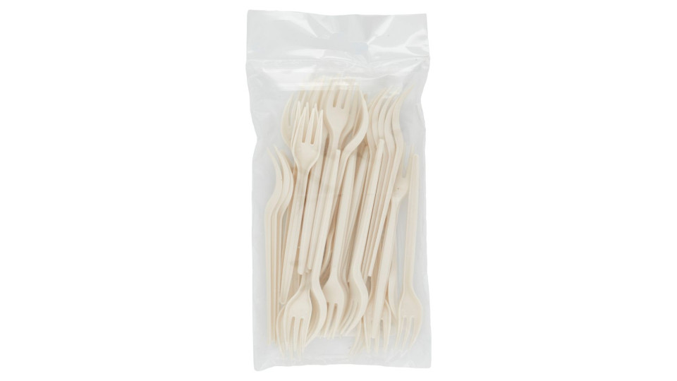 Forchettine Aperitivo In Bioplastica Compostabili* 30 Pz