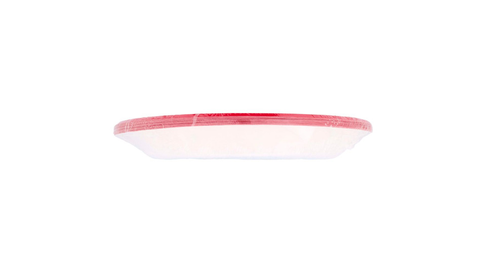 Piatti Piani Colorati In Cartoncino Ø 21 Cm Rossi 20 Pz