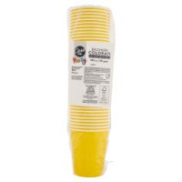 Bicchieri Colorati In Cartoncino 180 Cc Gialli 40 Pz