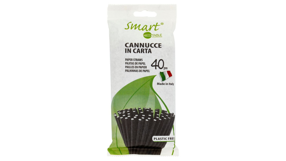 Smart Ecotable Cannucce In Carta 40 Pz