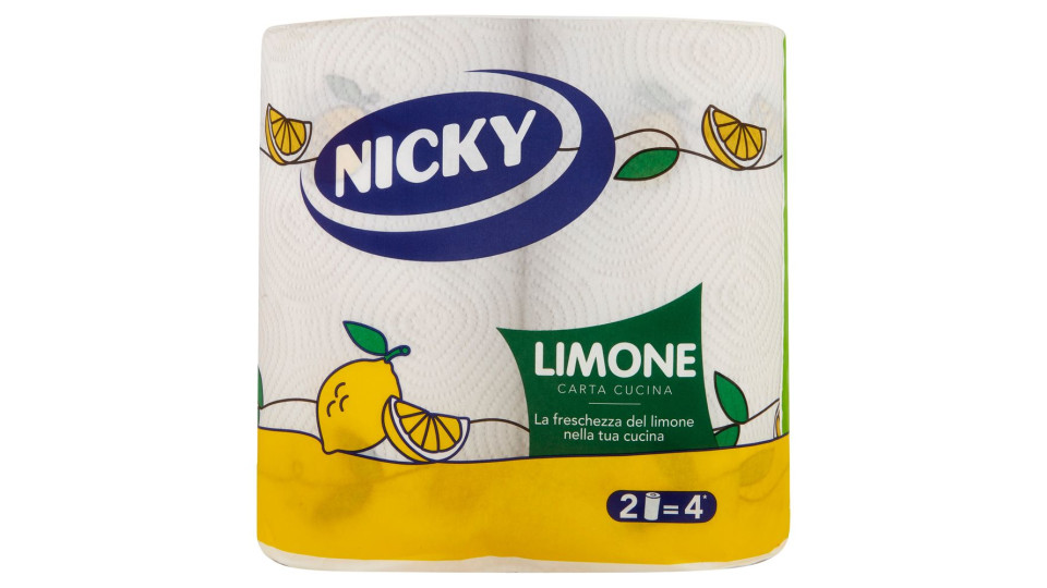 Nicky Limone Carta Cucina 2 Pz