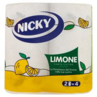 Nicky Limone Carta Cucina 2 Pz