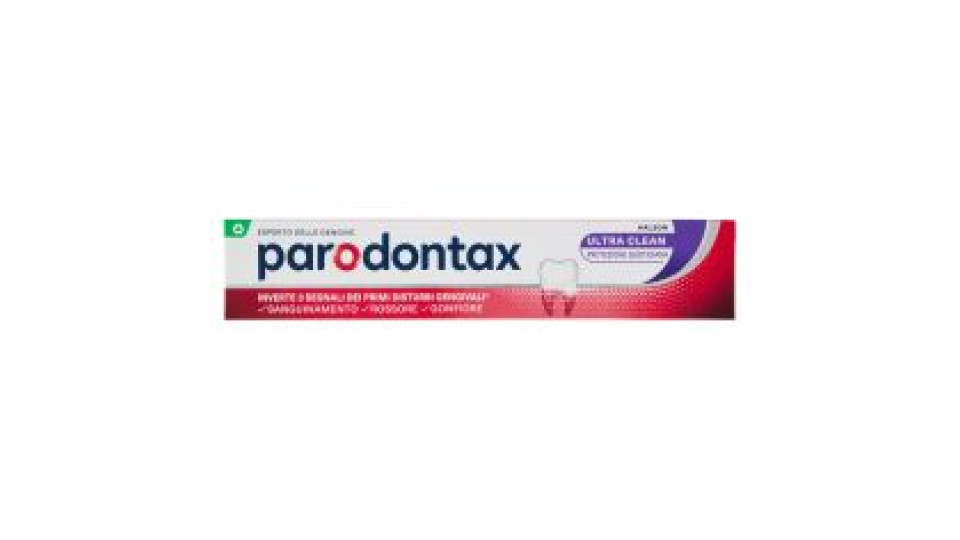 Parodontax Ultra Clean Dentifricio Quotidiano Con Fluoro Per Gengive Più Sane E Denti Forti 75 Ml
