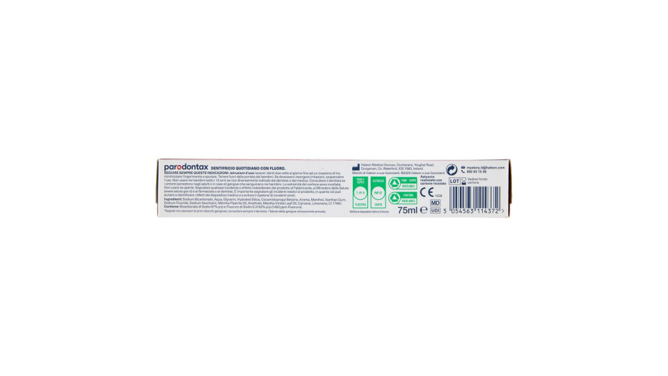 Parodontax Ultra Clean Dentifricio Quotidiano Con Fluoro Per Gengive Più Sane E Denti Forti 75 Ml