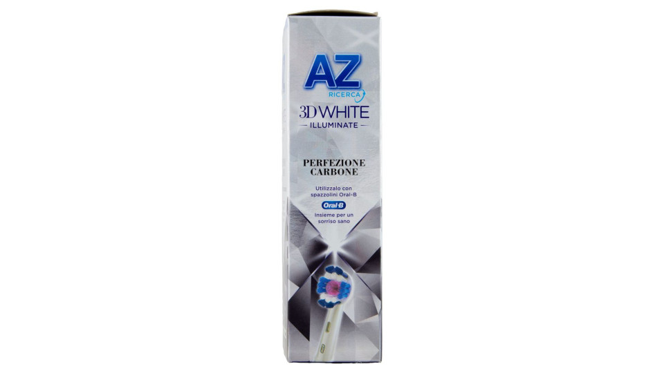 Az Ricerca Dentifricio 3d White Illuminate Perfezione Carbone 50 Ml