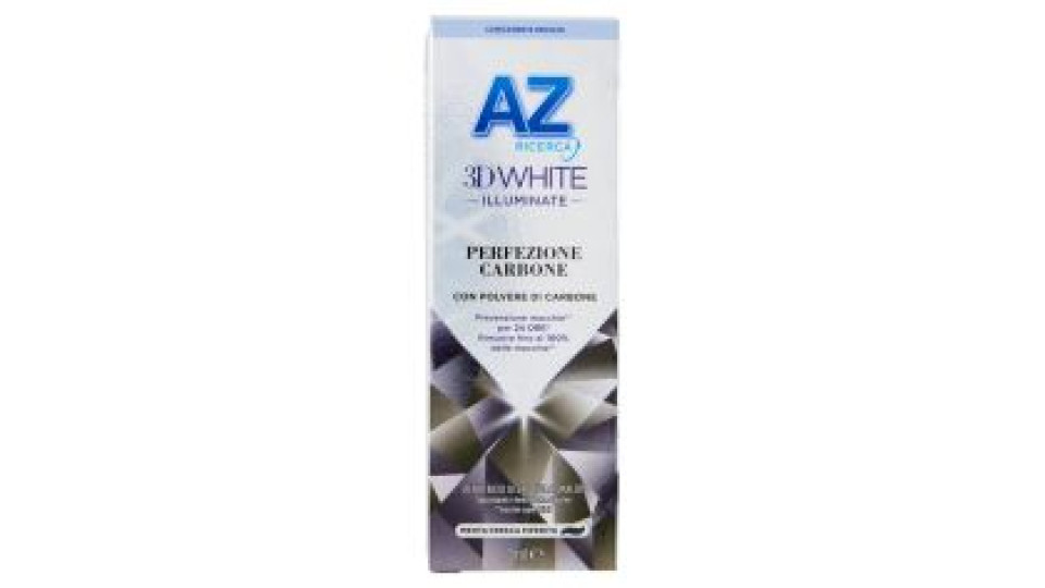 Az Ricerca Dentifricio 3d White Illuminate Perfezione Carbone 50 Ml