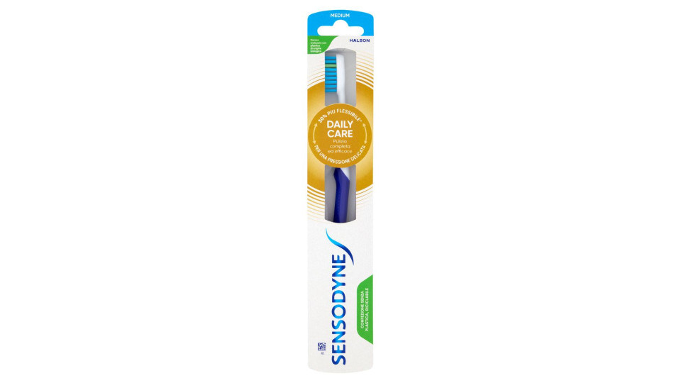 Sensodyne Spazzolino Per Denti Sensibili Daily Care Controlla L'accumulo Di Placca Con Setole Medie