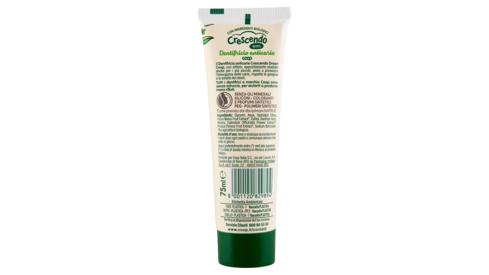 Dentifricio Anticarie Green 75 Ml