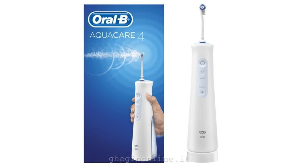 Oral-b Idropulsore Aquacare 4 Portatile Con 3 Modalità Di Pulizia E Tecnologia Oxyjet