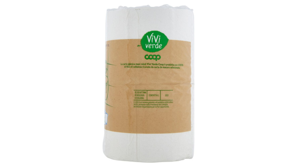 Carta Igienica Maxi Rotoli 100% Carta Riciclata 2 Veli 4 Pz