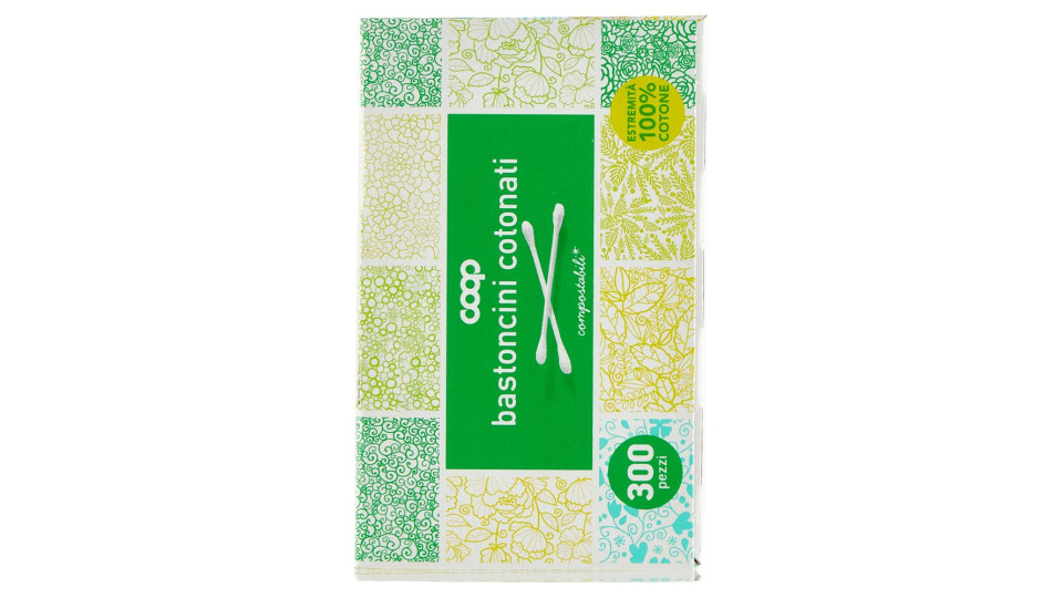 Bastoncini Cotonati Compostabili* 300 Pz