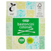 Bastoncini Cotonati Compostabili* 300 Pz