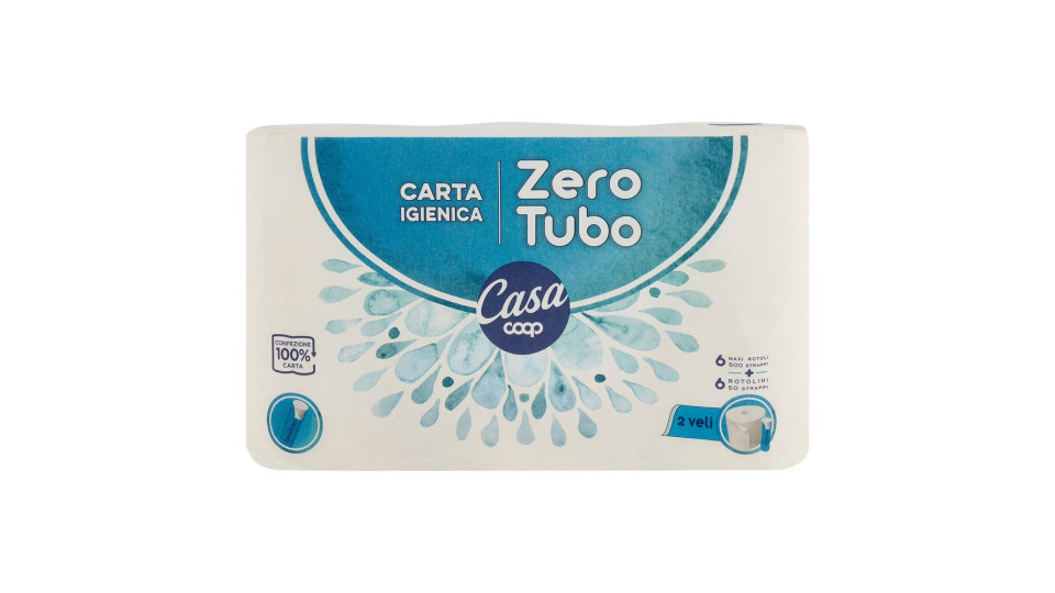 Carta Igienica Zero Tubo 2 Veli 6+6 Pz