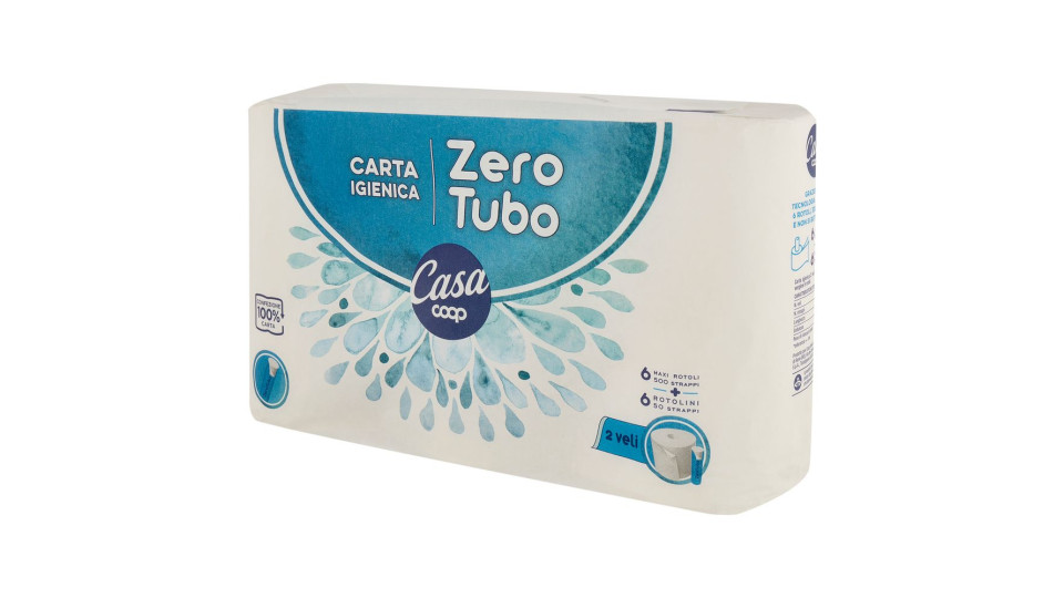 Carta Igienica Zero Tubo 2 Veli 6+6 Pz