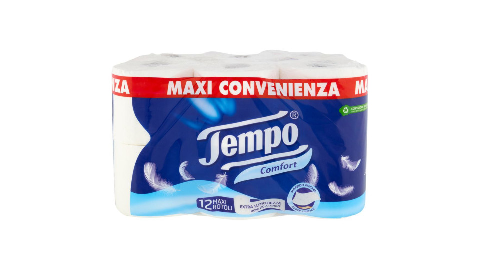 Tempo Comfort Maxi Rotoli 12 Pz