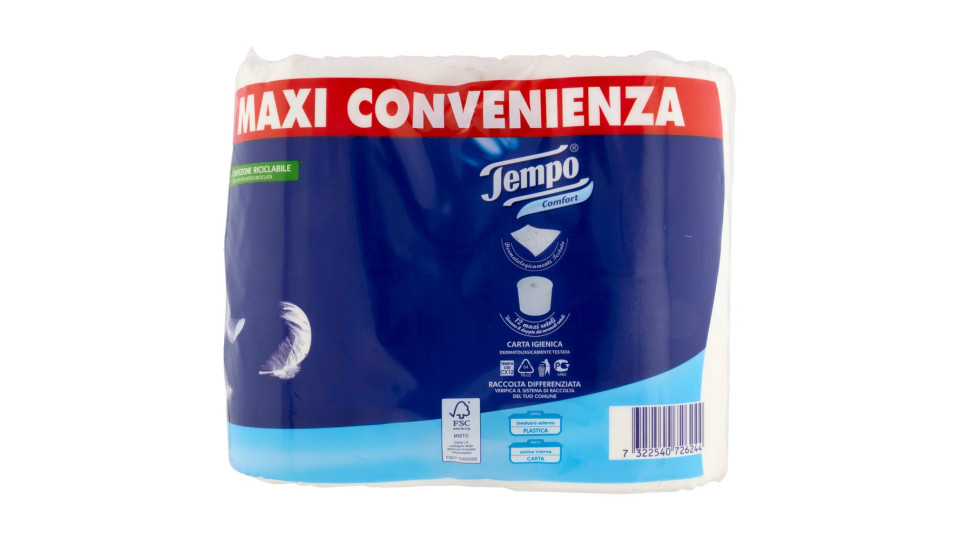 Tempo Comfort Maxi Rotoli 12 Pz