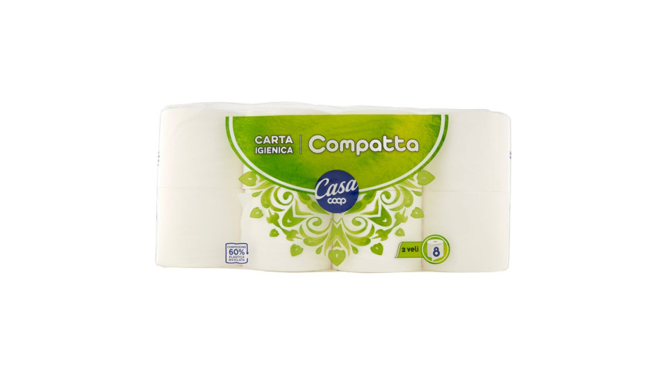 Carta Igienica Compatta 2 Veli 8 Pz