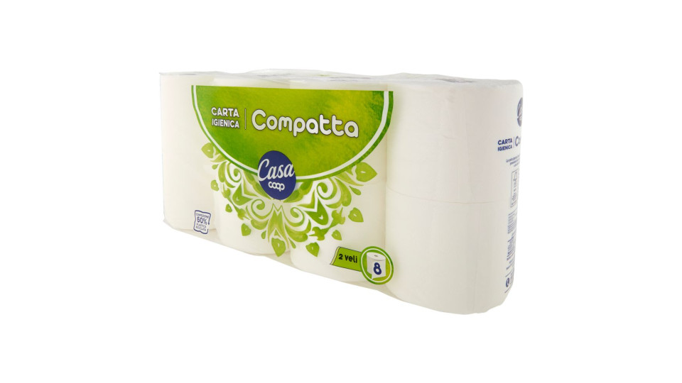 Carta Igienica Compatta 2 Veli 8 Pz