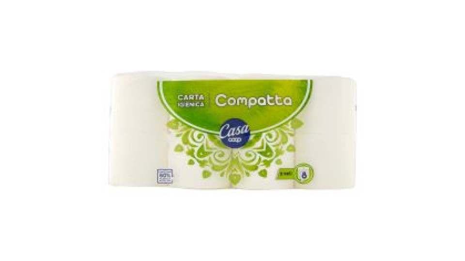 Carta Igienica Compatta 2 Veli 8 Pz