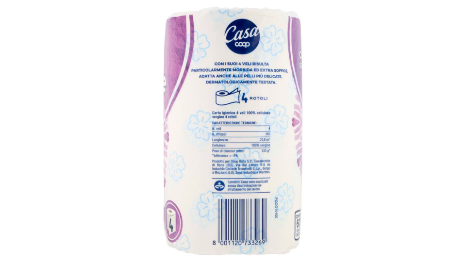 Carta Igienica Extra Soffice 4 Veli 4 Pz