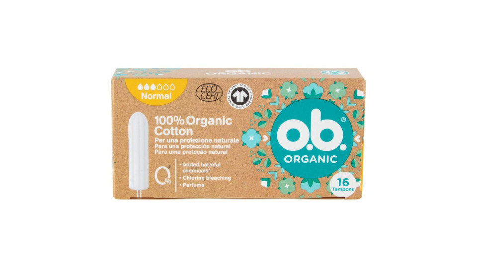 O.b. Organic Normal Tampons 16 Pz