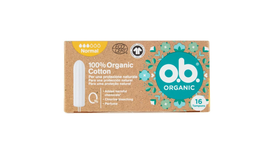 O.b. Organic Normal Tampons 16 Pz