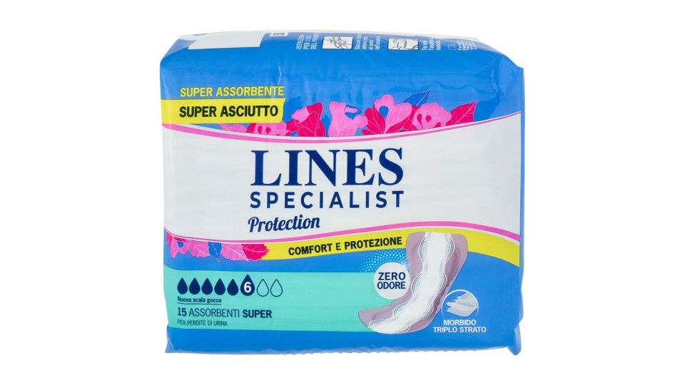 Lines Specialist Protection Assorbenti Super 15 Pz