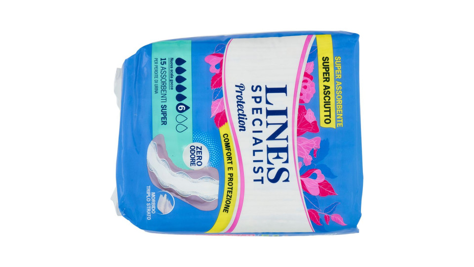 Lines Specialist Protection Assorbenti Super 15 Pz