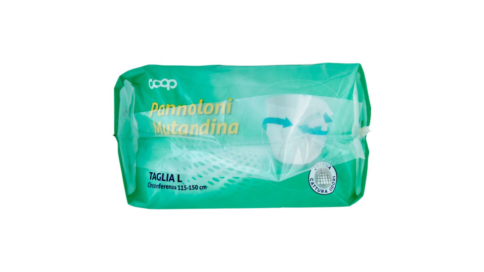 Pannoloni Mutandina Taglia L Circonferenza 115-150 Cm 15 Pz