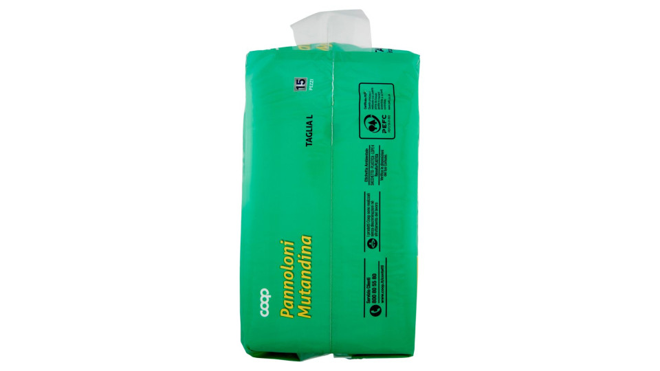 Pannoloni Mutandina Taglia L Circonferenza 115-150 Cm 15 Pz